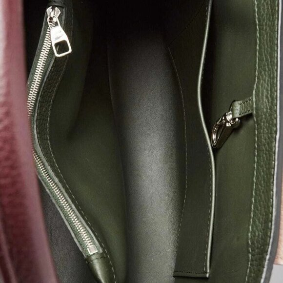 Louis Vuitton Galet/Violet Taurillon Leather Capucines MM Bag - Picture 10 of 12